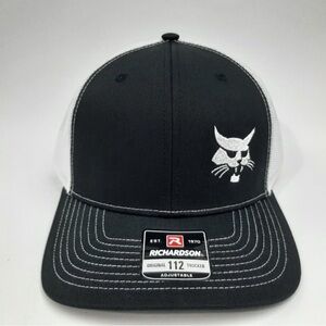 Bobcat Skid Steer Richardson 112 Mesh Snapback Cap Hat  Embroidered